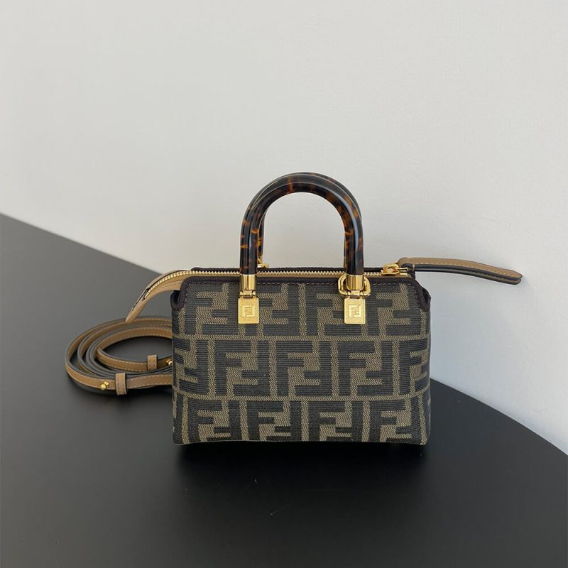 Fendi By The Way Mini Fabric Brown - Image 4