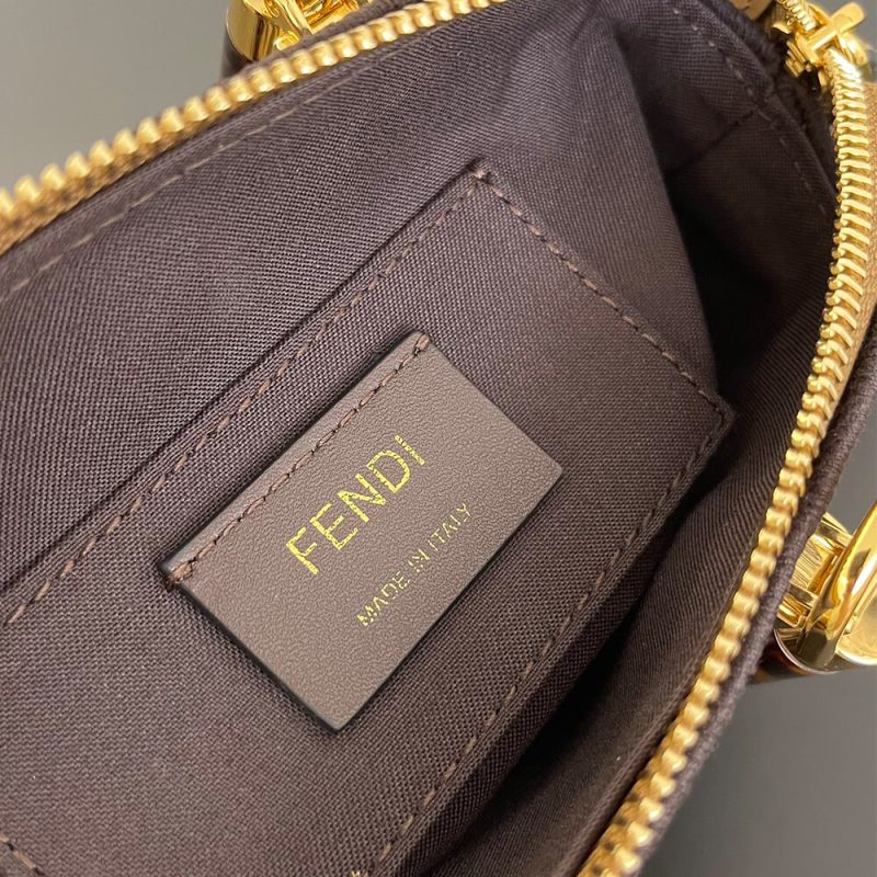 Fendi By The Way Mini Fabric Brown - Image 7