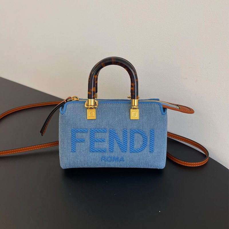 Fendi By The Way Mini Fabric Brown - Image 2