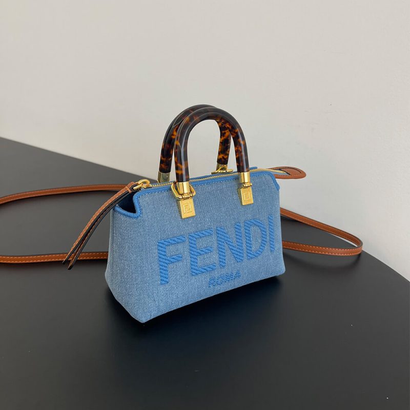 Fendi By The Way Mini Fabric Brown - Image 3
