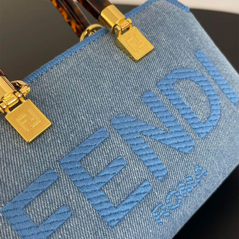 Fendi By The Way Mini Fabric Brown - Image 6
