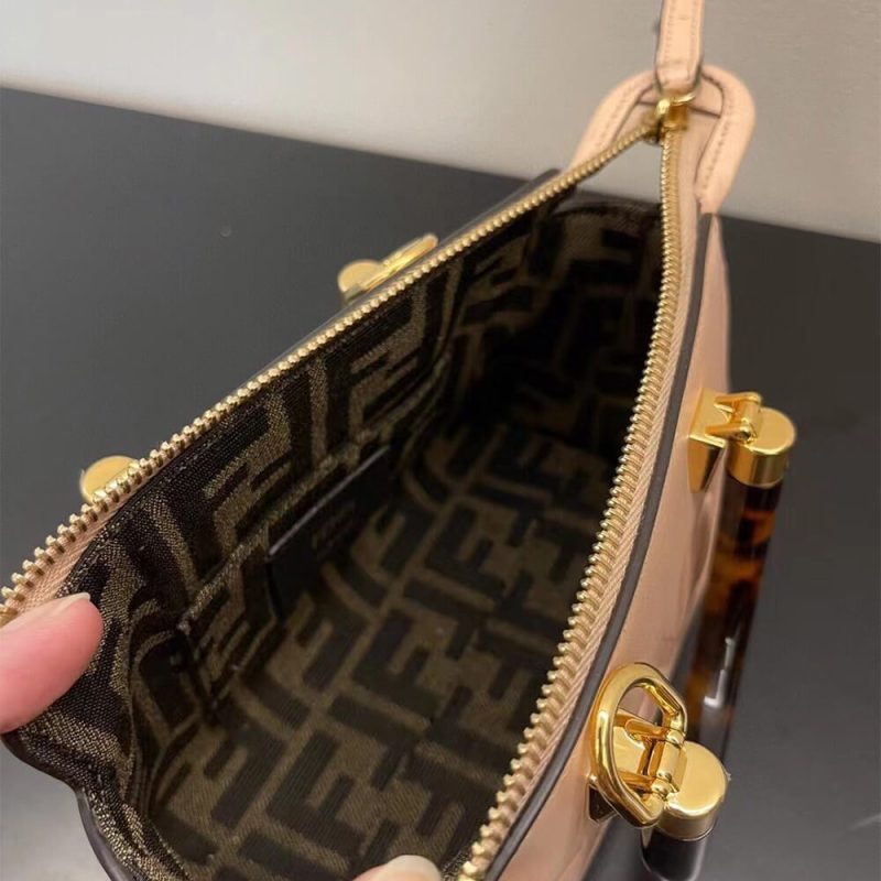Fendi By The Way Mini Fabric Brown - Image 8