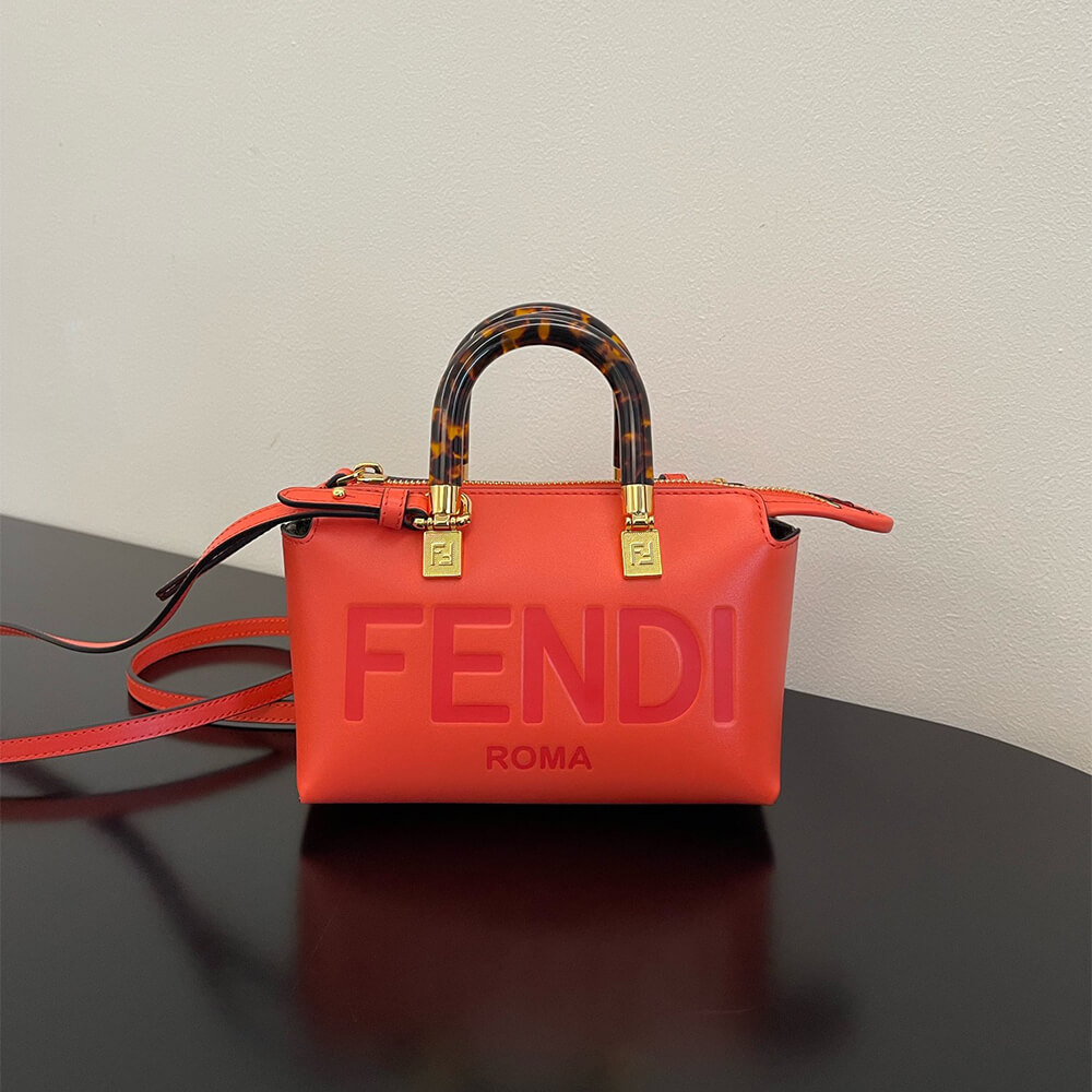 Fendi By The Way Mini Fabric Brown 2 Fendi By The Way Mini Fabric Brown - Image 2