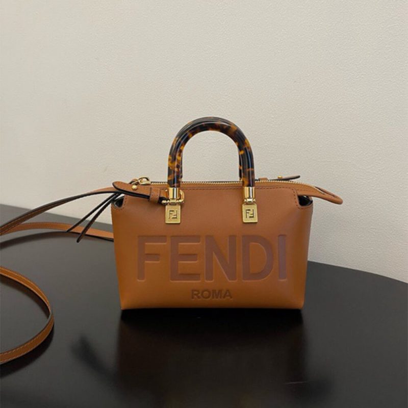 Fendi By The Way Mini Fabric Brown - Image 2