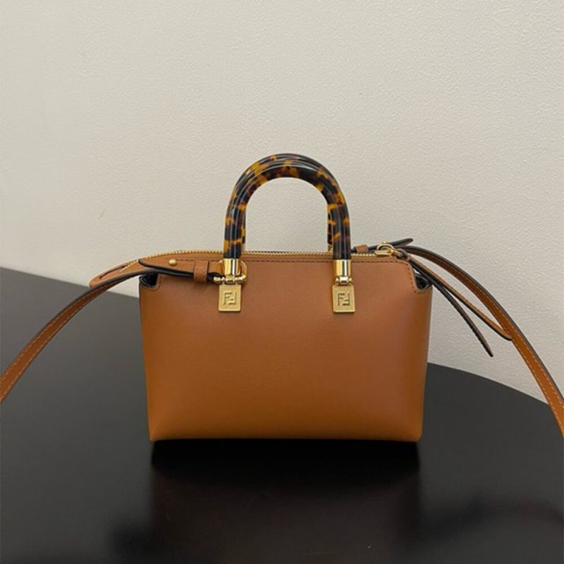 Fendi By The Way Mini Fabric Brown - Image 4