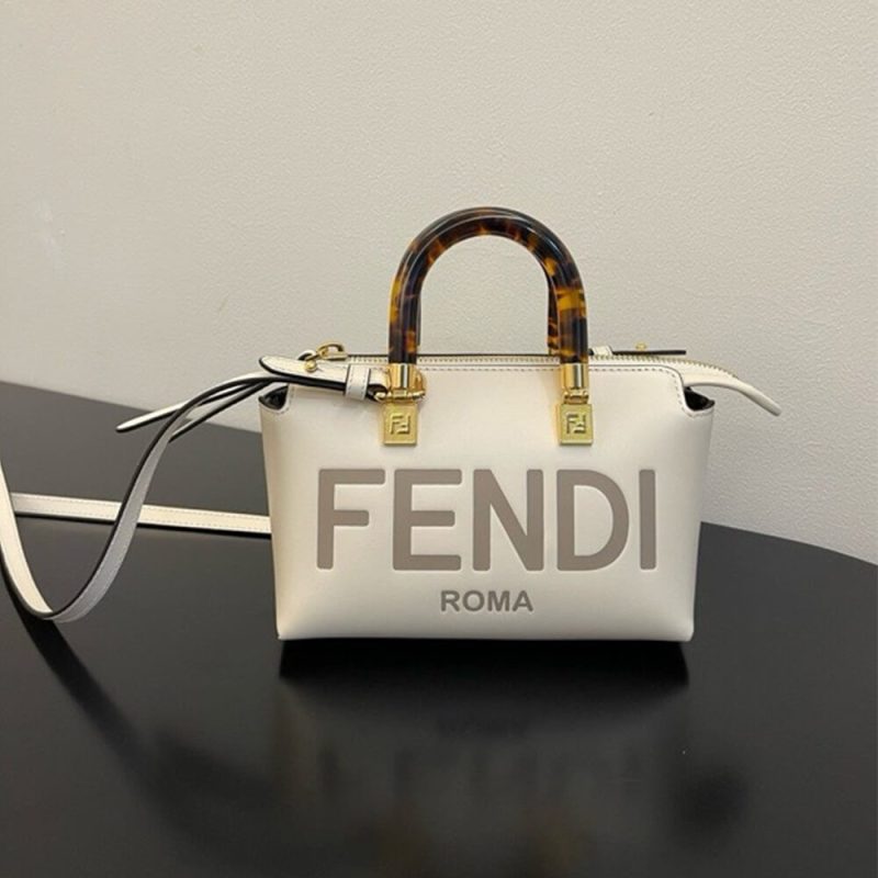 Fendi By The Way Mini Fabric Brown - Image 2