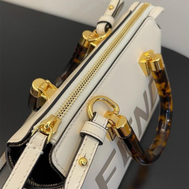 Fendi By The Way Mini Fabric Brown - Image 6