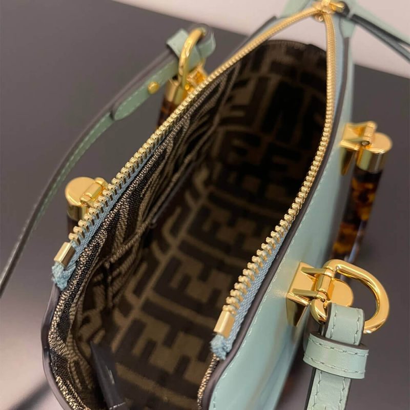 Fendi By The Way Mini Fabric Brown - Image 8