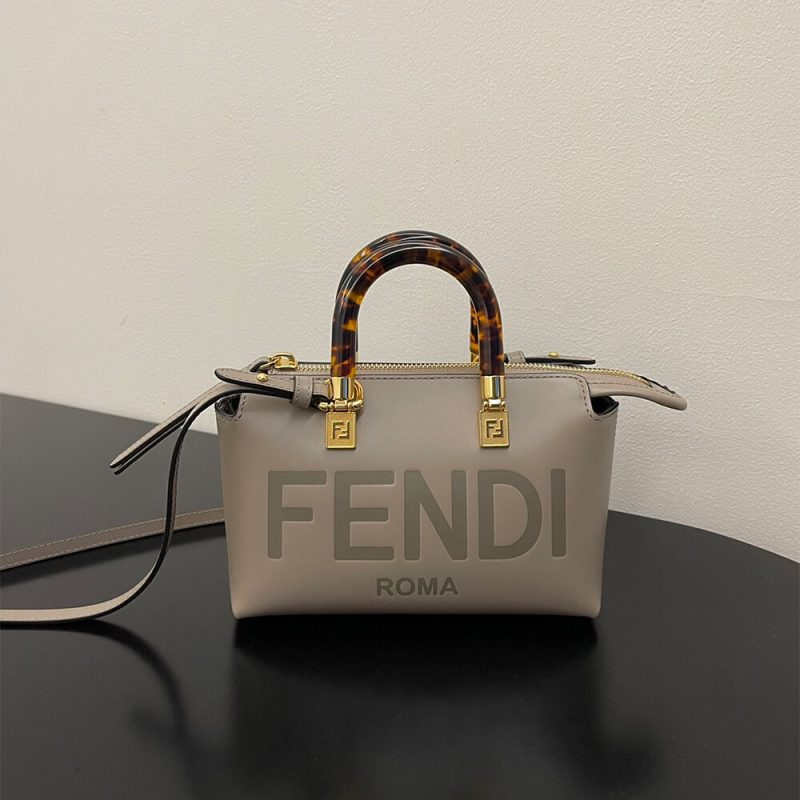 Fendi By The Way Mini Fabric Brown - Image 2