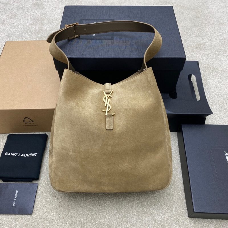 YSL Large LE 5 À 7 bag in soft suede - Image 2