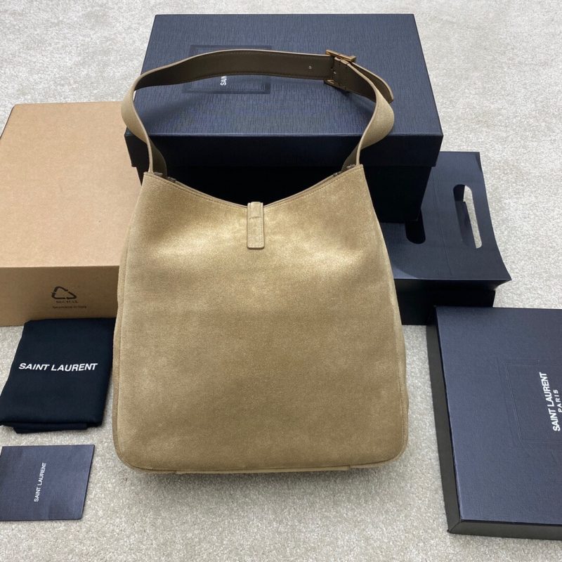 YSL Large LE 5 À 7 bag in soft suede - Image 4