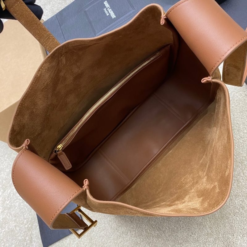 YSL Large LE 5 À 7 bag in soft suede - Image 8