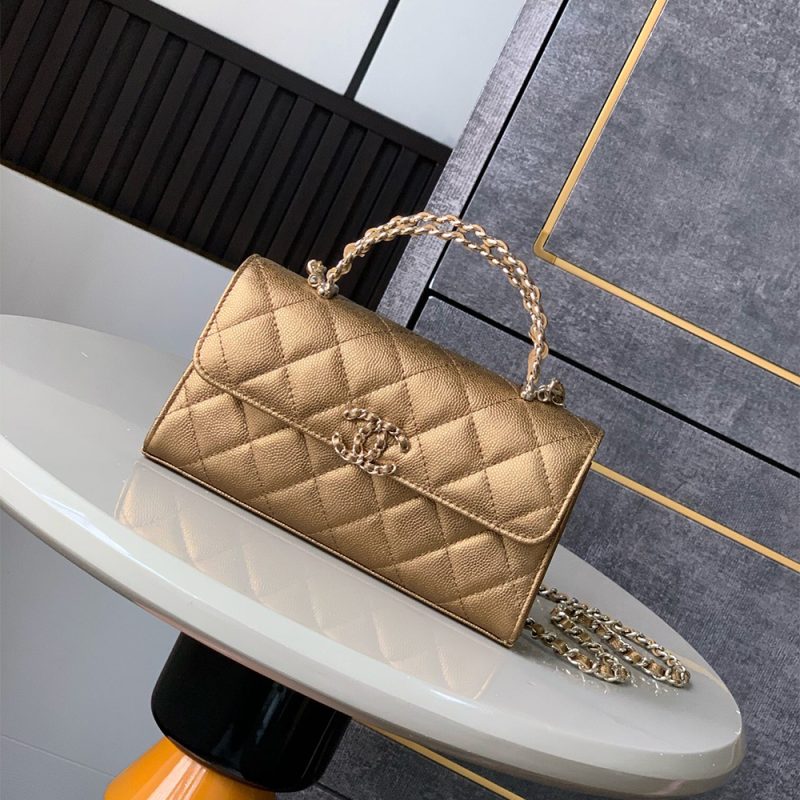 Chanel Large Flap Bag With Top Handle(high-end grade) - Image 2