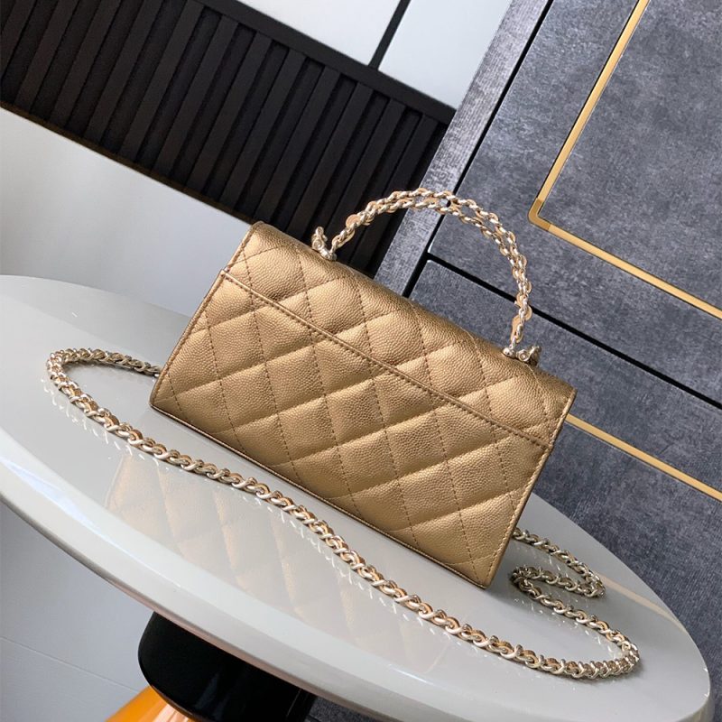 Chanel Large Flap Bag With Top Handle(high-end grade) - Image 4