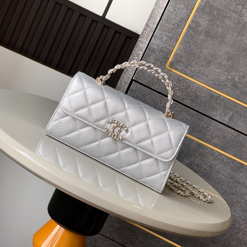 Chanel Large Flap Bag With Top Handle(high-end grade) - Image 2