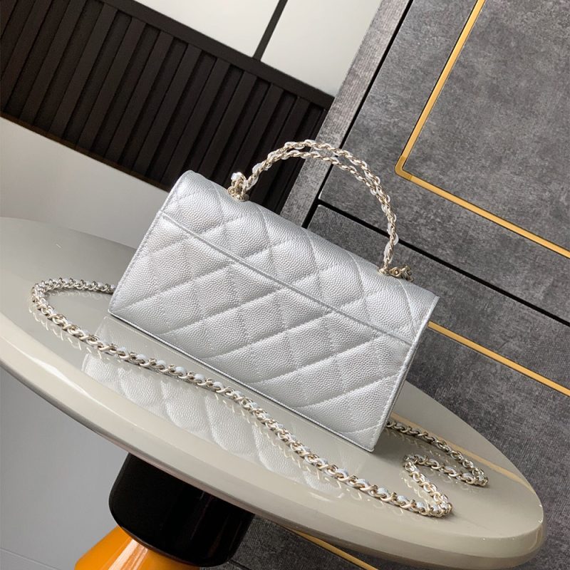 Chanel Large Flap Bag With Top Handle(high-end grade) - Image 4