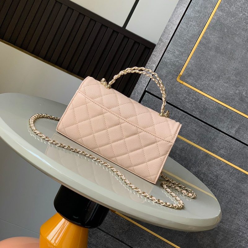 Chanel Large Flap Bag With Top Handle(high-end grade) - Image 4