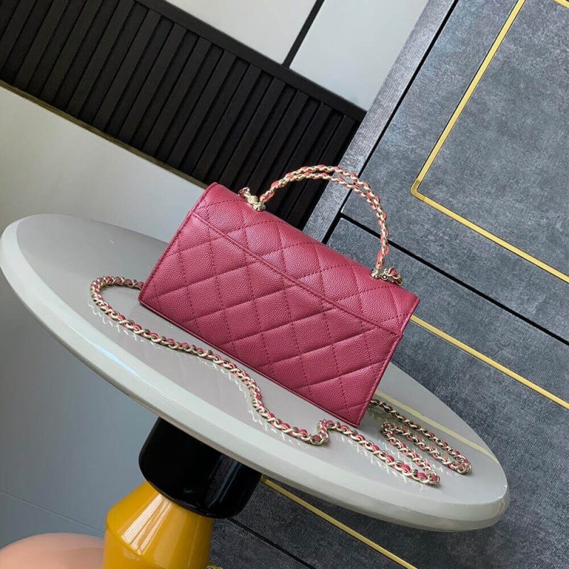 Chanel Large Flap Bag With Top Handle(high-end grade) - Image 4