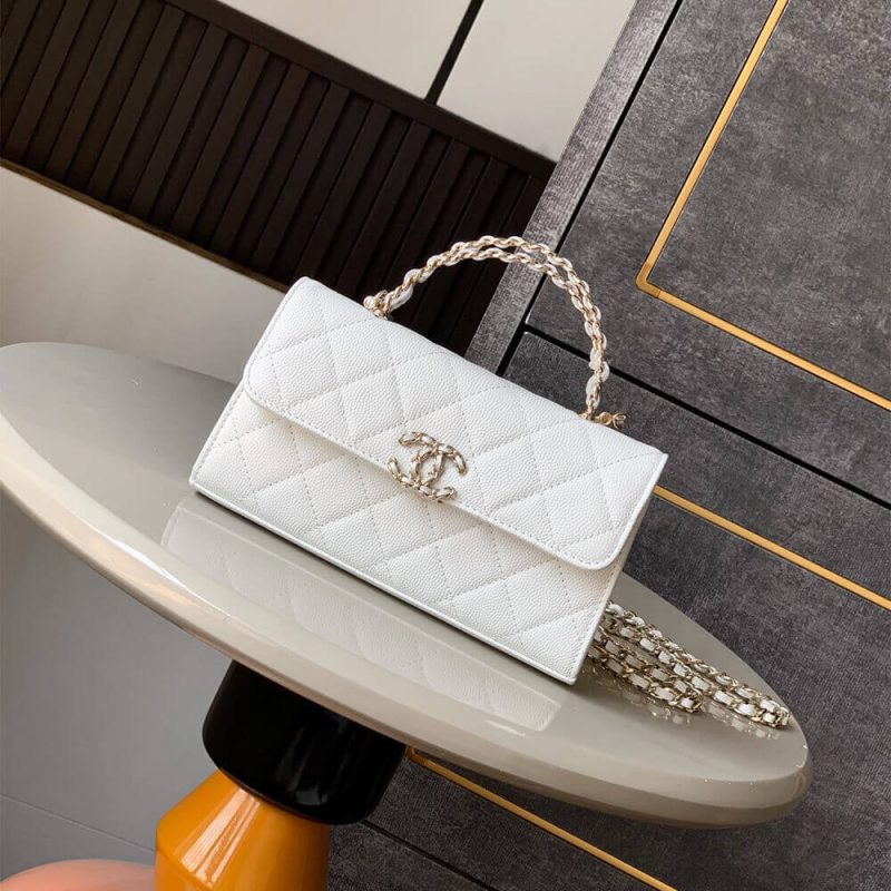 Chanel Large Flap Bag With Top Handle(high-end grade) - Image 2