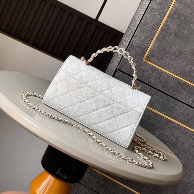 Chanel Large Flap Bag With Top Handle(high-end grade) - Image 4