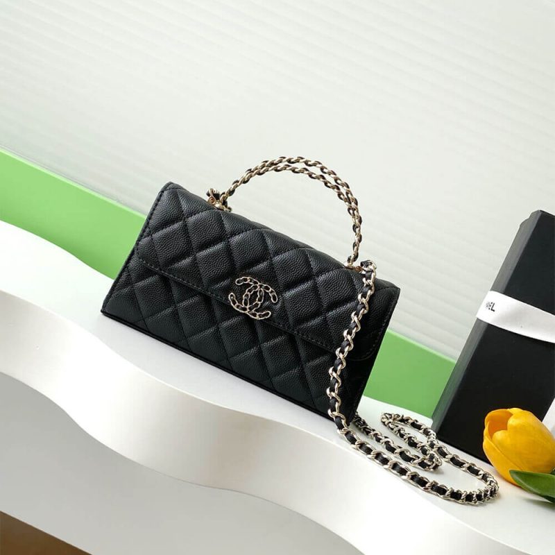 Chanel Large Flap Bag With Top Handle(high-end grade) - Image 2