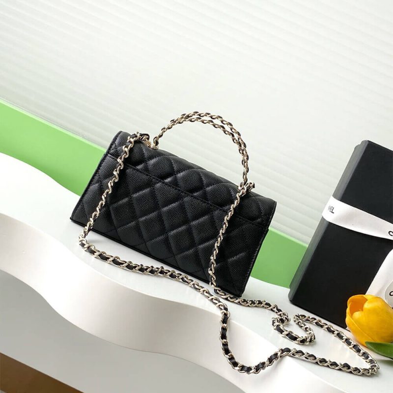 Chanel Large Flap Bag With Top Handle(high-end grade) - Image 4