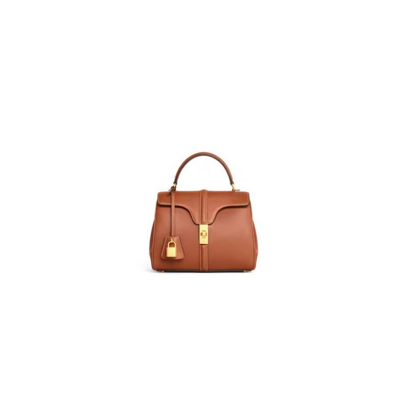 CELINE 16 satin calfskin small bag(high-end grade)