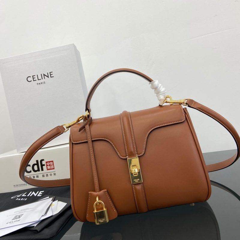 CELINE 16 satin calfskin small bag(high-end grade) - Image 2