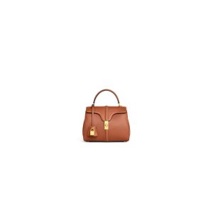 CELINE 16 satin cowhide leather mini bag(high-end grade)
