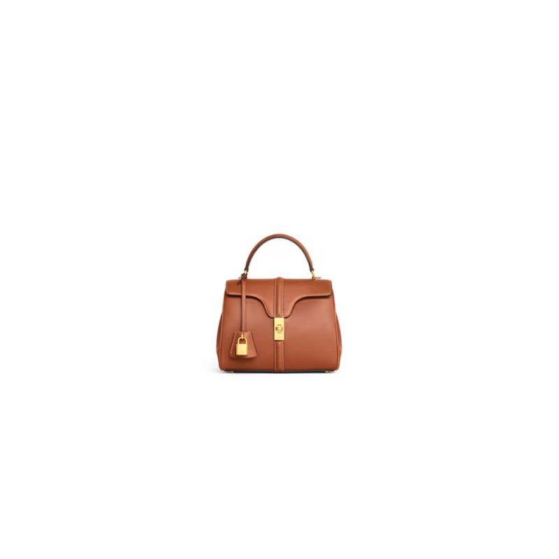 CELINE 16 satin cowhide leather mini bag(high-end grade)