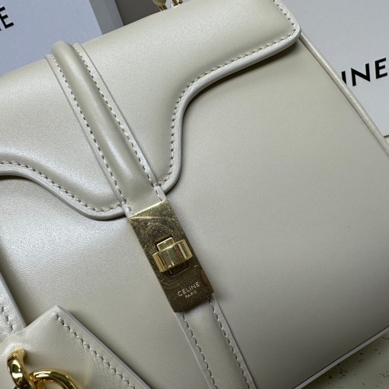 CELINE 16 satin cowhide leather mini bag(high-end grade) - Image 5