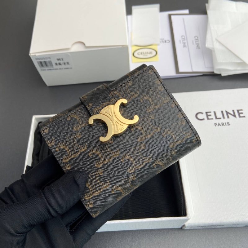 CELINE NINO Logo Print Slim Wallet - Image 5
