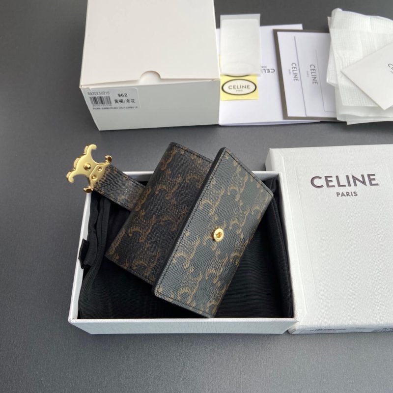 CELINE NINO Logo Print Slim Wallet - Image 6