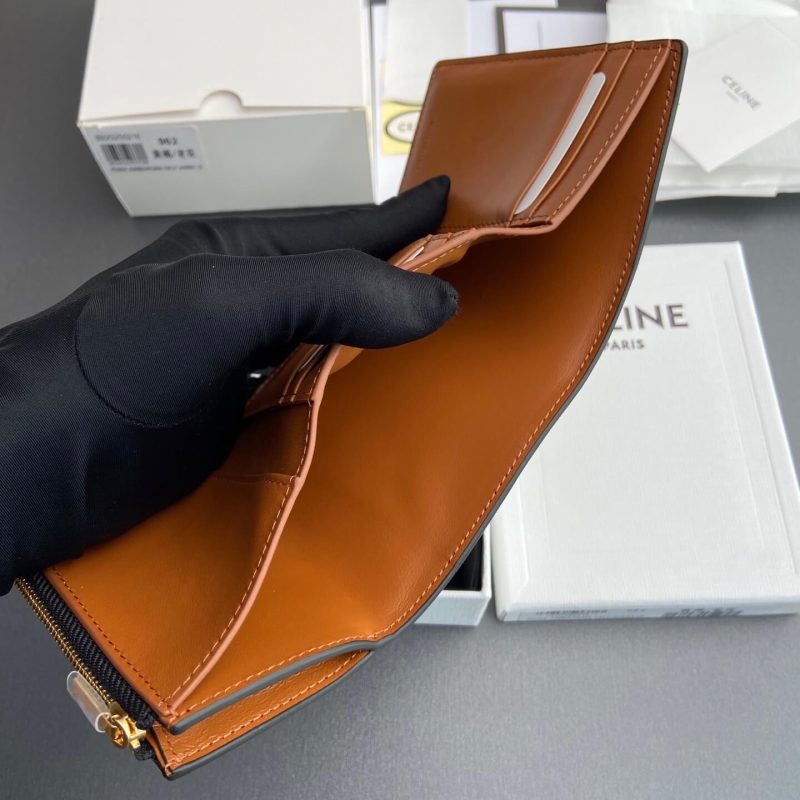 CELINE NINO Logo Print Slim Wallet - Image 8