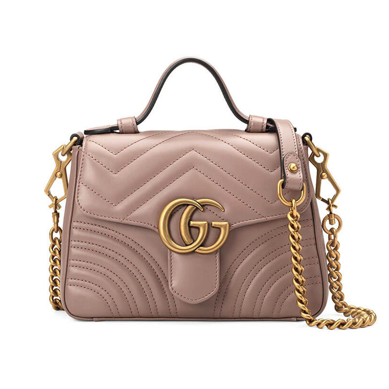 Gucci GG Marmont Mini Top Handle Bag 1 Gucci GG Marmont Mini Top Handle Bag