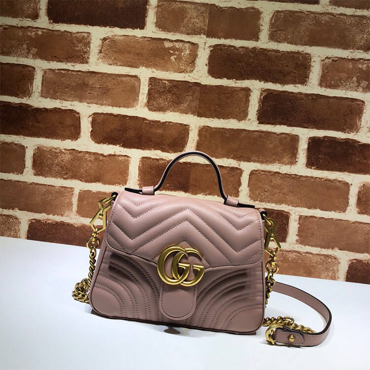 Gucci GG Marmont Mini Top Handle Bag 2 Gucci GG Marmont Mini Top Handle Bag - Image 2