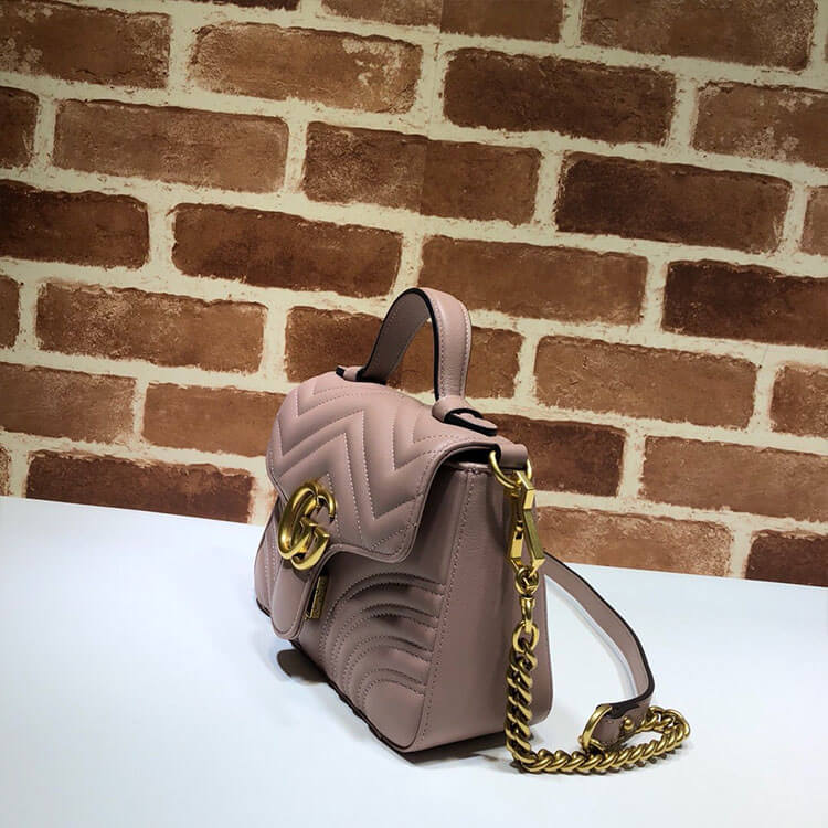 Gucci GG Marmont Mini Top Handle Bag 3 Gucci GG Marmont Mini Top Handle Bag - Image 3