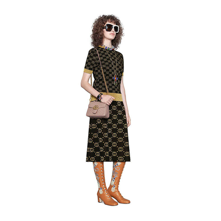 Gucci GG Marmont Mini Top Handle Bag 7 Gucci GG Marmont Mini Top Handle Bag - Image 7