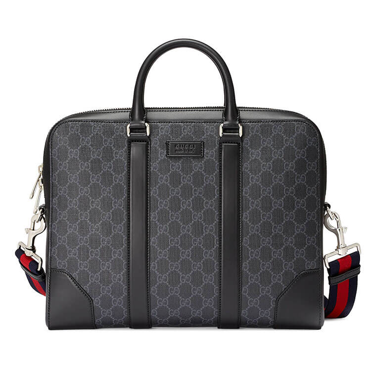 Gucci GG Black Briefcase 1 Gucci GG Black Briefcase