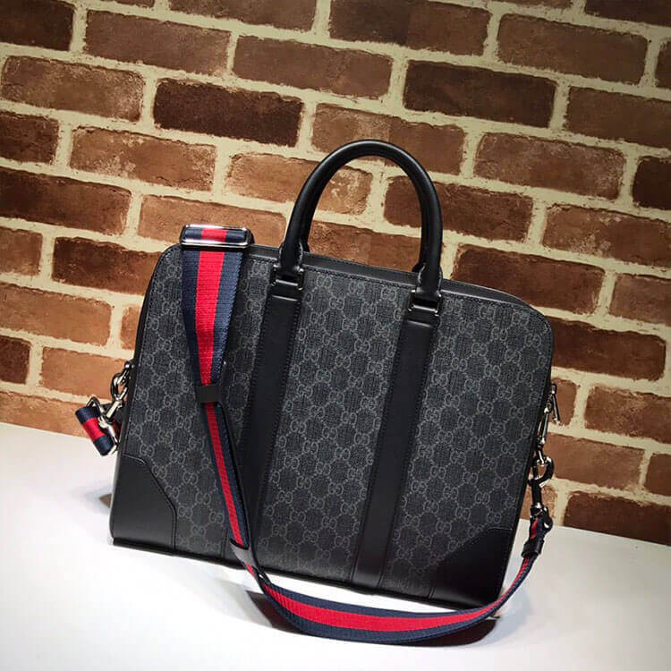 Gucci GG Black Briefcase 3 Gucci GG Black Briefcase - Image 3