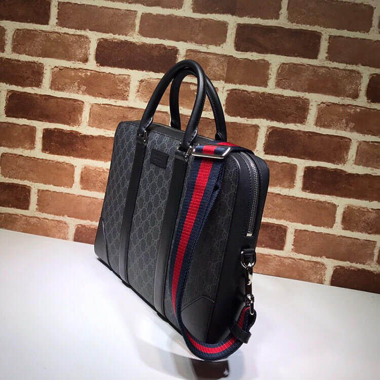Gucci GG Black Briefcase 4 Gucci GG Black Briefcase - Image 4