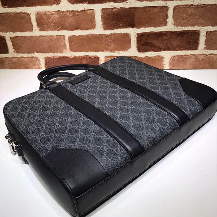 Gucci GG Black Briefcase 5 Gucci GG Black Briefcase - Image 5