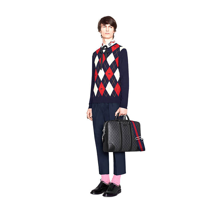 Gucci GG Black Briefcase 8 Gucci GG Black Briefcase - Image 8
