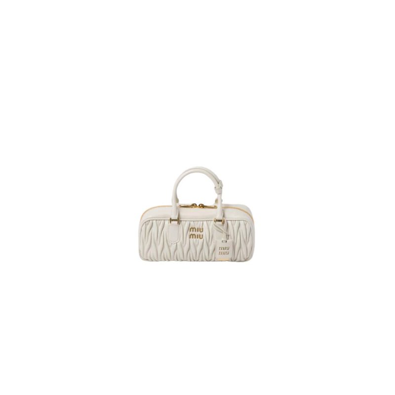 MiuMiu Large Arcadie matelassé nappa leather bag(high-end grade)