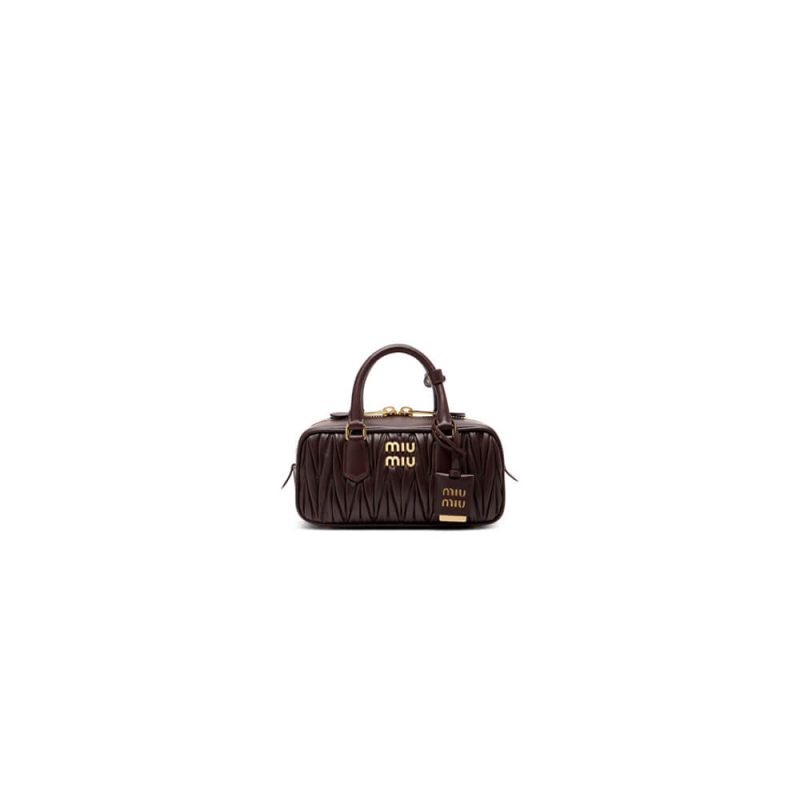 MiuMiu Regular Arcadie matelassé nappa leather bag(high-end grade)