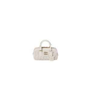 MiuMiu Regular Arcadie matelassé nappa leather bag(high-end grade)