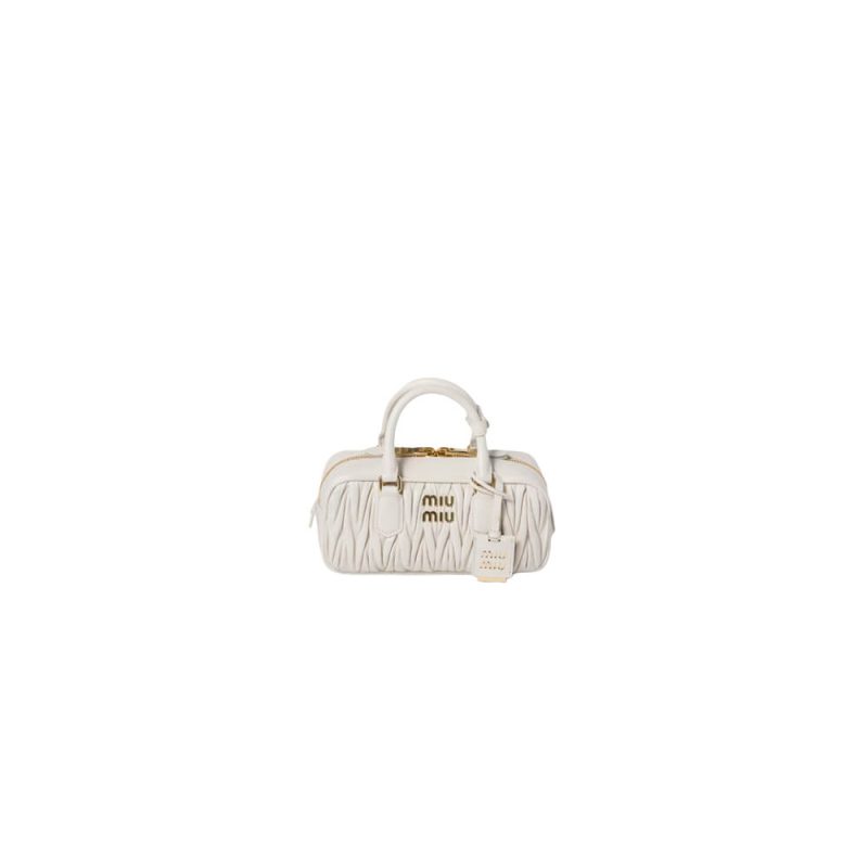MiuMiu Regular Arcadie matelassé nappa leather bag(high-end grade)