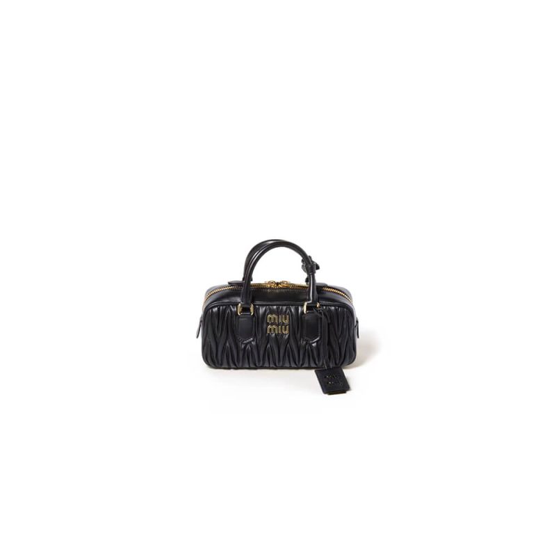 MiuMiu Regular Arcadie matelassé nappa leather bag(high-end grade)