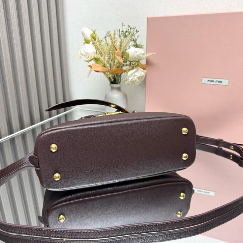 MiuMiu Small Aventure nappa leather top-handle bag (high-end grade) - Image 5