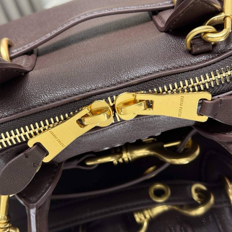 MiuMiu Small Aventure nappa leather top-handle bag (high-end grade) - Image 6